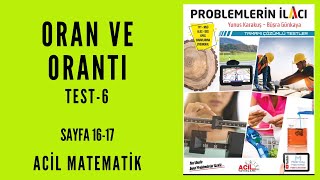 PROBLEMLERİN İLACI SORU BANKASI Acil MatematikSayfa 1617 [upl. by Ause322]