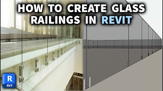 How To Create Glazed Railings In Revit 2024 [upl. by Kaplan519]