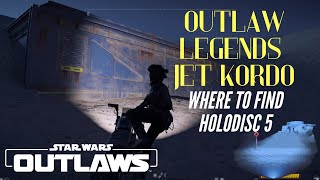 Where to find Jet Kordos Legacy Part 5 Treasure Hunters Holodisc  Tatooine  Star Wars Outlaws [upl. by Oicnerolf899]