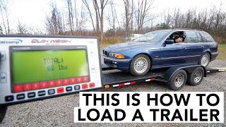 How to Load a Car Onto a Trailer [upl. by Sydalg]