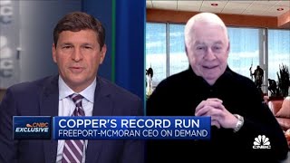 FreeportMcMoRan CEO on outlook for copper amid its record run [upl. by Darbee]