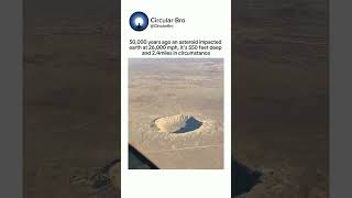 550 feet deep asteroid crater😳🤯 shorts asteroid crater [upl. by Diego]