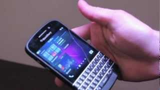 Hands on with the BlackBerry Q10 with Jeff Gadway from BlackBerry [upl. by Sivart]