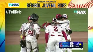 En Vivo  COCLÉ Vs PANAMÁ METRO  Juego 5  Béisbol Juvenil de Panamá 2023  FullBeis [upl. by Valentin]