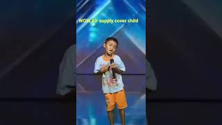 Air supply lonely is the night cover child Agt 2023 agt2023americasgottalentshortsviralamerican [upl. by Goda]