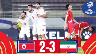 10man IR Iran triumph  DPR Korea  IR Iran  Highlights AsianQualifiers  Road To 26 [upl. by Sherry]