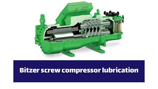 Bitzer screw compressor lubrication [upl. by Nameerf585]