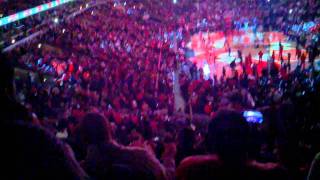 20102011 Chicago Bulls starting lineups United Center intro [upl. by Freya]