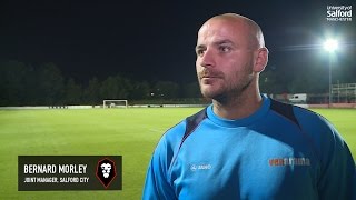 Salford City 10 FC United of Manchester  Bernard Morley postmatch interview [upl. by Austina]