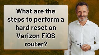 What are the steps to perform a hard reset on Verizon FiOS router [upl. by Sayres]