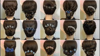 Low Bun Hairstyle With Claw Clip  Beautiful And Easy Hairstyle For Ladies [upl. by Haisoj558]