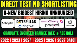 🔥Direct Test Hiring  Caterpillar Zeotap Shopflo Biggest Hiring  OFF Campus Drive 20272019 Batch [upl. by Goodhen219]