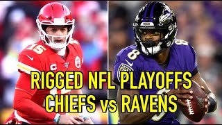 NFL Rigged Chiefs vs Ravens  AFC Championship  Scripted Breakdown [upl. by Attener]