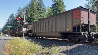 BNSF dash 9 ES44AC SD70MAC SD70ACE coal train [upl. by Leipzig77]