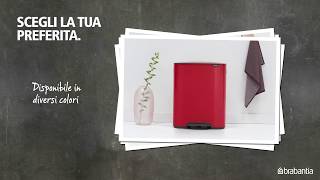 Bo Pattumiera a pedale 60L 2x30L  Brabantia [upl. by Meilen]