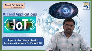 Python Web Application Framework Designing a Restful Web API by Mr A Prashanth [upl. by Ashmead]