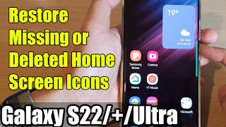 How to Remove  Restore Phone Icon from  to the Home Screen on Samsung Galaxy S23 [upl. by Tallie]