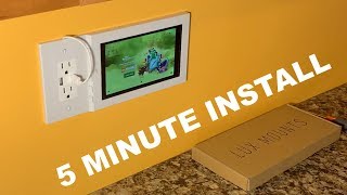 How to WALL MOUNT Amazon Fire 7 TABLET using an OUTLET [upl. by Moulden]