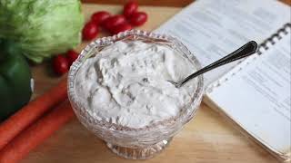 Homemade Chunky Blue Cheese Dressing Recipe [upl. by Esila]