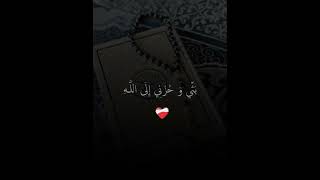 قال إنما أشكوا بثي وحزني إلى الله 🤍🥀 quran فارسعباد [upl. by Thorn]