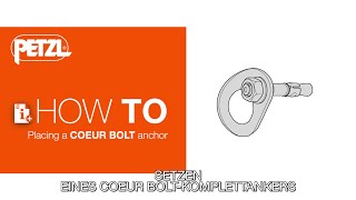 HOW TO Place a COEUR BOLT anchor [upl. by Gnoy320]