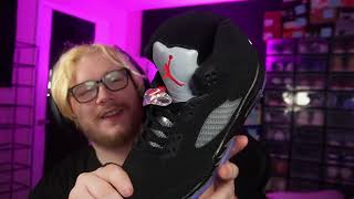 Jordan 5 quotBlack Metallicquot Review  DHGate Shoes Review  Is DHGate a SCAM [upl. by Harned236]