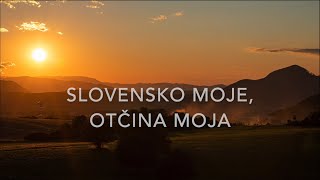 Hrdza  Slovensko moje otčina moja Lyrics Video [upl. by Shannen]