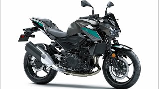 2023 Kawasaki Z400 ABS gets new colors and graphics in the US  First look [upl. by Hallee]