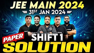 JEE Main 2024 Paper DiscussionSolution ATTEMPT 1  31th January  SHIFT 1 ⚡️ [upl. by Cicely]