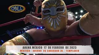 CMLLFINAL TORNEO INCREÍBLE DE PAREJAS  MÍSTICOAVERNO VS SOBERANO JRTEMPLARIOA MEXICO170223 [upl. by Fendig622]