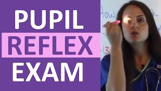 How to Check Pupil Reflexes Response  Consensual and Direct Reaction  Nursing Clinical Skills [upl. by Donni978]