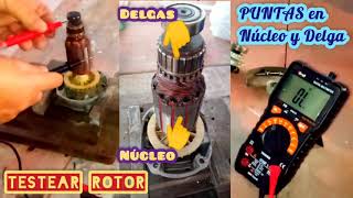 Probar Falla ROTOR inducido Motor quemado en corto TaladroRotomartilloCaladoraLijadoraTorno [upl. by Amadeus270]