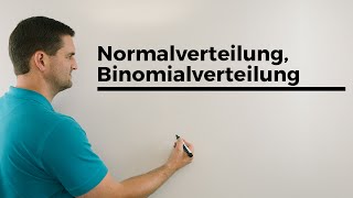 Normalverteilung Binomialverteilung Sigmaumgebung Stochastik anschaulich Mathe by Daniel Jung [upl. by Tniassuot]