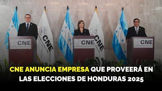 😳 CNE anuncia empresa que proveerá para las elecciones de Honduras 2025 👀 [upl. by Christy]