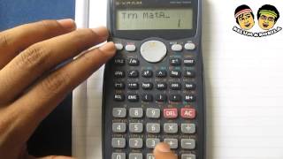 Calculating the Transpose of a Matrix Using a Calculator Casio FX991MS [upl. by Onateyac]