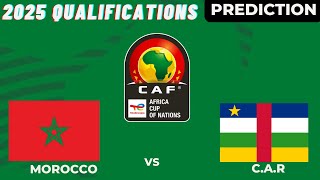 Central Africa Republic vs Morocco CAF Africa Nations Cup 2025 Qualifiers Match Preview Prediction [upl. by Shriver]