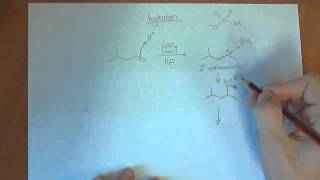 Chemistry 1  Addition of H2O to alkene [upl. by Houghton]