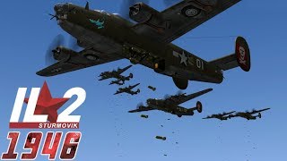 Full IL2 1946 mission To Hell and Heaven  B24D Liberator Multicrew [upl. by Bremer226]