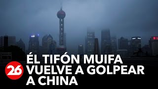 El Tifón Muifa vuelve a golpear China [upl. by Fanchon]