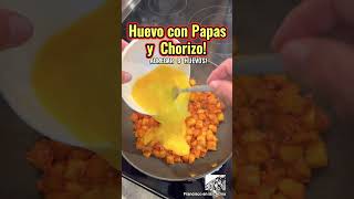 Huevos con Papas y Chorizo  Shorts [upl. by Johnnie]