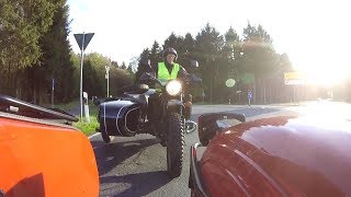 Ural Gespann in Action  Motorrad Tour zum Uralhändler Tipicamp  Russen Garage [upl. by Napra]