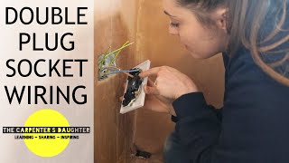 Learning How to Wire a Double Plug Socket  The Carpenters Daughter [upl. by Peta996]