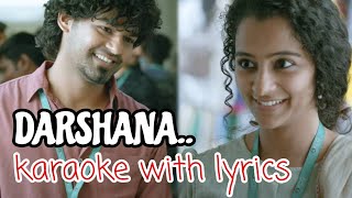 DARSHANA KARAOKE WITH LYRICS [upl. by Odelet320]