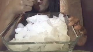 CHUNKY POWDERY ICE REPOST ICEEATINGSOUNDS ASMR SATISFYING [upl. by Merry]