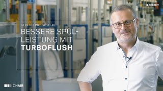 Bessere Spülleistung mit TurboFlush  Geberit WCSystem [upl. by Lucrece]