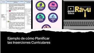 Ejemplo de cómo Planificar las Inserciones Curriculares [upl. by Aicirtak883]