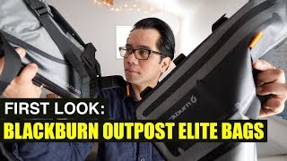 BLACKBURN OUTPOST ELITE BIKEPACKING BAGS FIRST LOOK amp INSTALLATION [upl. by Astrahan]