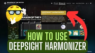 How to use DEEPSIGHT HARMONIZER  weapon pattern extraction  weapon shaping  Destiny 2 [upl. by Enaz900]