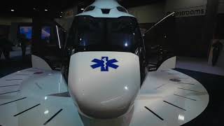 Air Med Configured Airbus H160 MockUp Walk Around HeliExpo 2019 [upl. by Burnley]