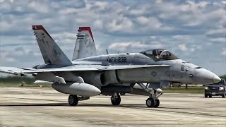 US Marine Corps Aviation • FA18C Hornet Jet Fighters [upl. by Shayna]